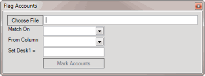 Flag Accounts window