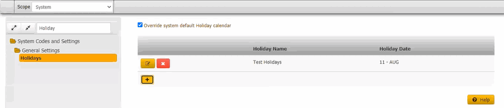 Latitude Help - Add a Holidays