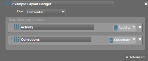 Layout gadget Layout gadget
