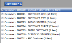 Query results tab - single group