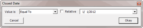 Latitude Job Manager - Query Condition Types