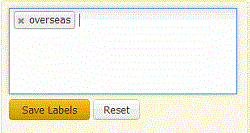 Account Label card - label added