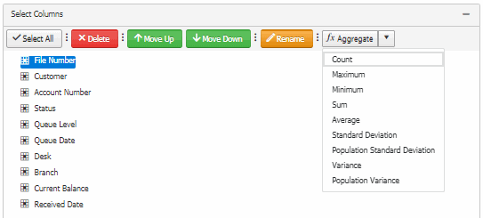 Aggregate function Aggregate function