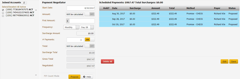 Arrangements panel Arrangements panel