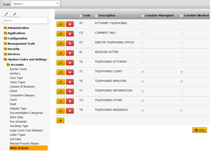Note Actions panel Note Actions panel