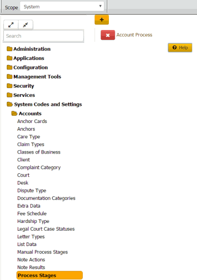 Process Stages panel Process Stages panel