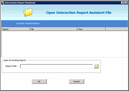 Open Interaction Report Assistant File
