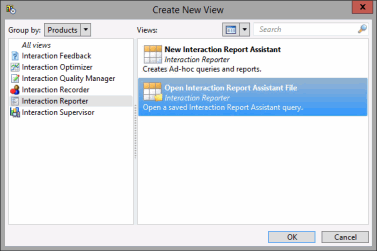 Open Interaction Report Assistant File