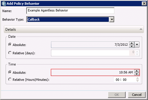 Interaction Dialer Manager Help - Callback behavior type