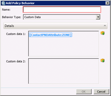 Interaction Dialer Manager Help - Custom Data behavior type