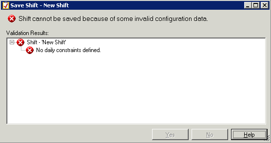Interaction Optimizer Administration Help - Save and Validate Shifts