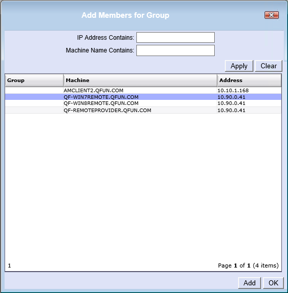 Interactive Update Technical Reference - Create a group