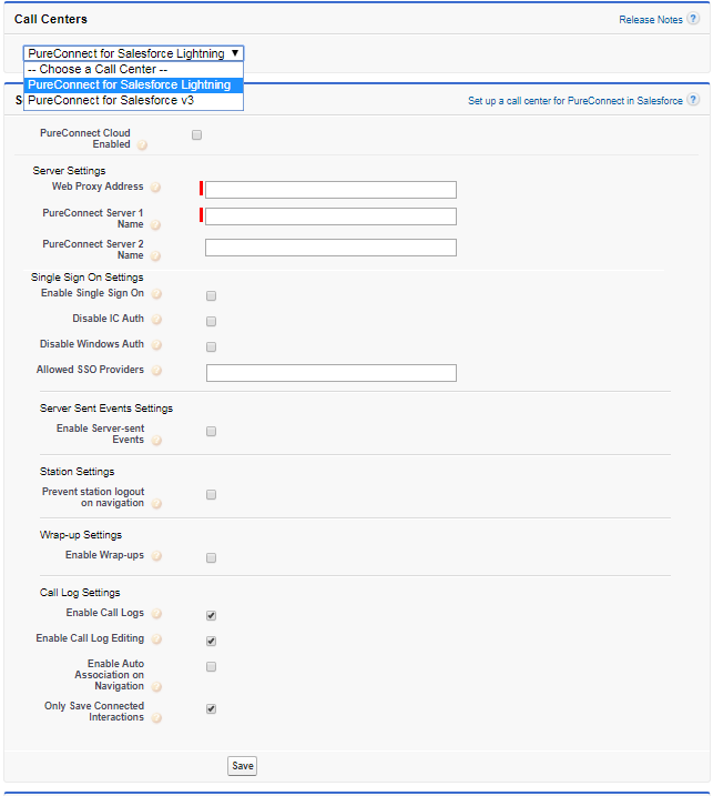 PureConnect for Salesforce Integration Adminstrator's Guide Add a new