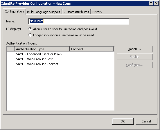 SSO Identity Providers Technical Reference - Manually configure ...
