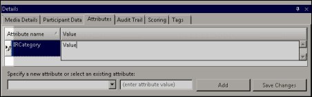 Save Attribute value