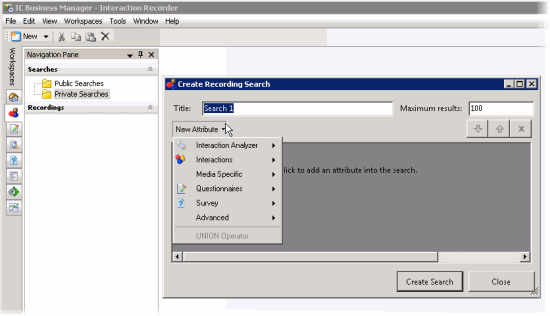 SearchBuilder control for New Attributes