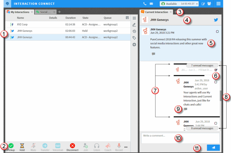 Interaction Connect Help - Twitter conversations