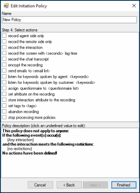 Initiation Policy Step 4