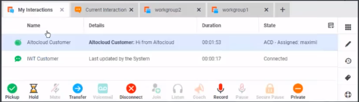 Interaction Connect Help - Working with Chat Sessions