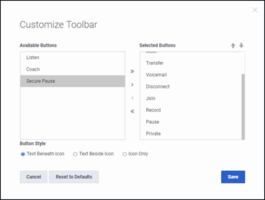 Interaction Connect Help - Customizing Queue Control Toolbars