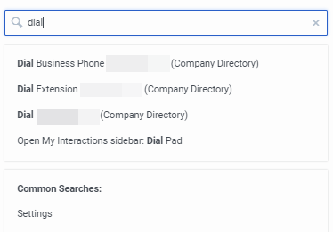 Command Palette search results Command Palette search results