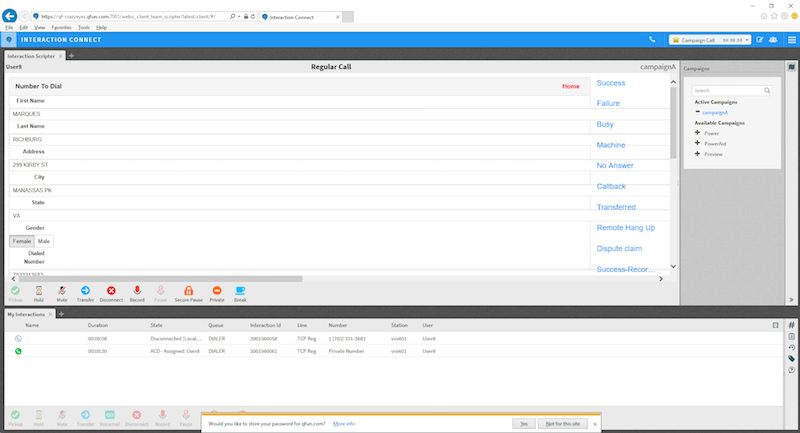 Interaction Dialer Manager Help - Scripter in Interaction Connect