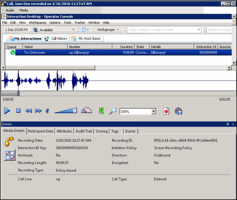 Screen Recording playback with audio