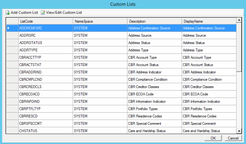 Latitude Help - Modify a Custom List