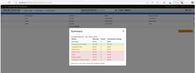 Latitude Help - Processing payments using Batch Processor